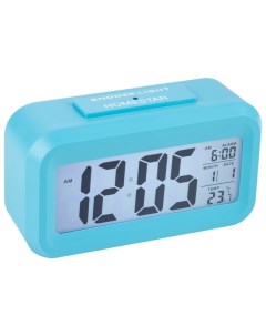 Часы электронные HS 0110 LED с будильником синий Homestar