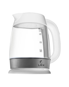 Чайник LX30011 2 2200Вт 1 7л стекло белый Lex