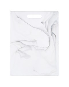 Доска разделочная Marble White 27 5х36 5см прямоугольная пластик Attribute