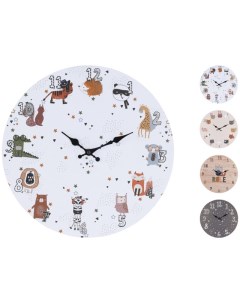 Часы настенные детские D330мм в ассортименте МДФ Koopman