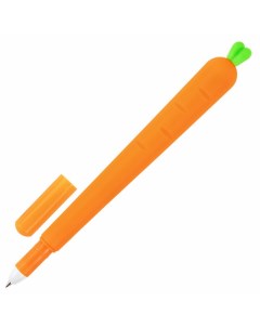 Ручка шариковая синяя Funny Softy Морковка 0 35мм в асс те Юнландия