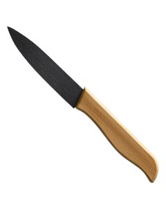 Нож Selva 10см для овощей керамика бамбук Apollo