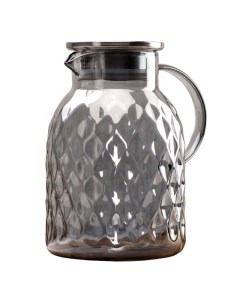 Чайник заварочный 1 8л бороликатное стекло серый Taller