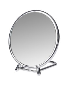 Зеркало настольное D145мм серебро полипропилен Koopman