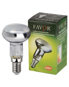 Лампа накаливания 60Вт E14 2700K 230В R50 рефлектор Favor