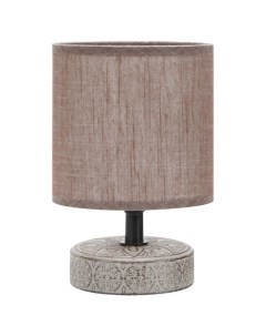 Лампа настольная Eleanor E14 40Вт керамика ткань кофейная Rivoli