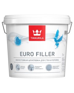 Шпатлевка готовая Euro Filler влагостойкая 5л арт 700012220 Tikkurila