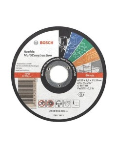 Круг отрезной Multiconstruction 115x22 2х1 0мм Bosch