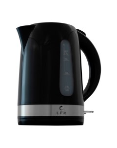 Чайник LX 30028 2 2200Вт 1 7л пластик черный Lex