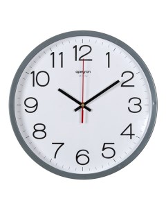 Часы настенные PL213032 серый пластик Apeyron