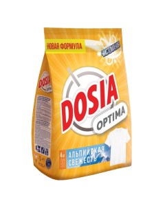 Порошок стиральный Optima Альпийская Свежесть 4кг Dosia