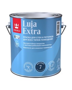 Краска в д Luja Extra база A для стен и потолков 2 7л белая арт 700014018 Tikkurila