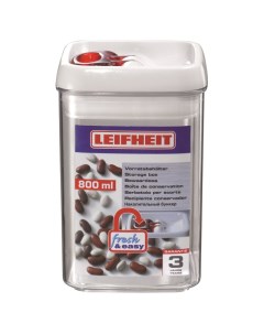 Контейнер для продуктов Fresh Easy 0 8 л квадратный пластиковый Leifheit