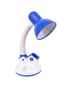 Лампа настольная Blue голубой E27 1х20Вт пластик голубой Leek