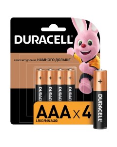 Батарейка LR03 AAA блистер 4шт Duracell