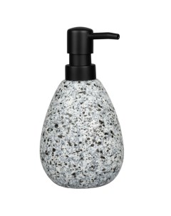 Дозатор для жидкого мыла Granite керамика серый Аквалиния