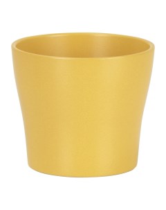 Кашпо керамическое Curcuma 808 d17см 2 04л желтый Scheurich