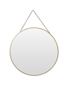 Зеркало подвесное D290мм стекло металл золото Koopman