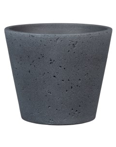 Кашпо керамическое Dark Stone 701 d18см 2 21л серый Scheurich