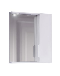 Шкаф зеркальный Moduo Slim 60см с подсветкой белый Jorno