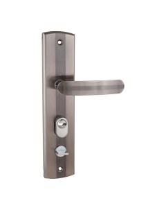 Ручка дверная на планке PH CT217 L для китайских металлических дверей левая никель хром Standart