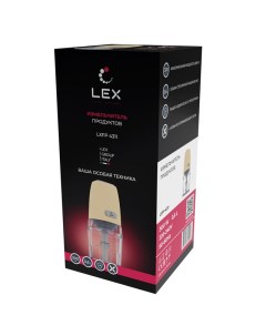 Измельчитель LXFP4311 300Вт чаша 0 6л бежевый Lex