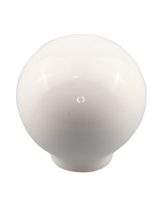 Ручка кнопка керамика 32мм шар белый Brante