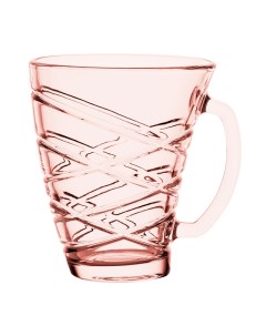 Кружка Шейп Элеонор розовая 320мл стекло Luminarc