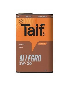 Масло моторное Allegro 5W 30 4л Taif