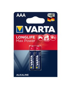 Батарейка LONGLIFE MAX POWER AAA блистер 2шт Varta