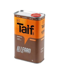 Масло моторное Allegro 5W 30 1л Taif