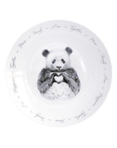 Тарелка Panda 20см десертная фарфор Quinsberry