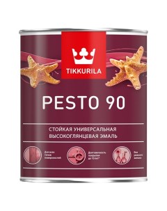 Эмаль алкидная Pesto 90 база A 0 9л белая арт 700001076 Tikkurila