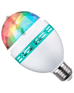 Лампа ночник светодиодная DISCO RGB 3Вт E27 груша Rev