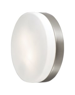 Светильник настенно потолочный для ванной Presto E14 60Вт IP44 белый никель Odeon light