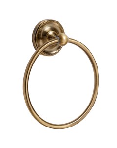 Полотенцедержатель кольцо Real настенный бронза Fora