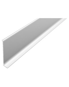 Плинтус алюминиевый Пл60 серебро 2 5м клеевой Лука