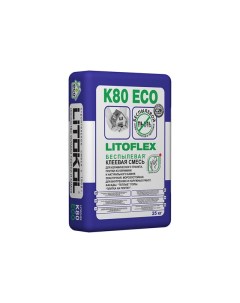 Клей для керам плитки LITOFLEX K80 ECO 25кг арт K80E 25 Litokol