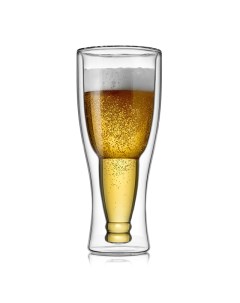 Бокал для пива Beer 480мл двойная стенка стекло Walmer