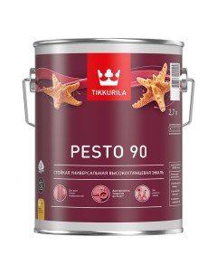 Эмаль алкидная Pesto 90 база С 2 7л бесцветная арт 700001080 Tikkurila