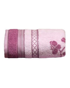 Полотенце махр Рамэто 50х100см пестротканое розовое арт ПЦ 634 1250 Cleanelly