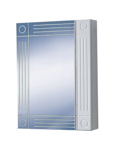 Шкаф зеркальный Оливия 50см белый Акваль