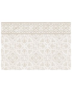 Плитка настенная 27х40 Gestia ornament plus бежевая Global tile