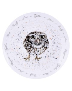 Тарелка Owlet 19см десертная фарфор Quinsberry