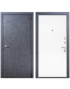Дверь входная металлическая Порта Р 3 Graphit Art Super White 980 мм правая Portika