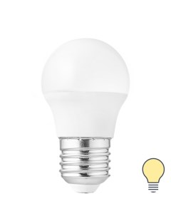 Лампа светодиодная E27 220 240 В 5 Вт шар малый матовая 470 лм теплый белый свет Volpe