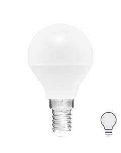 Лампа светодиодная E14 220 240 В 6 Вт шар малый матовая 600 лм нейтральный белый свет Volpe