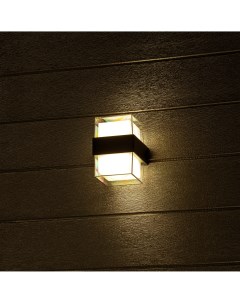 Светильник настенный светодиодный уличный Nuovo 24780 1 IP54 цвет черный Duwi