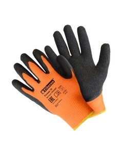 Перчатки акриловые утепленные размер XL цвет оранжевый Fiberon