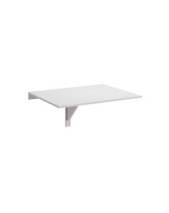 Стол обеденный откидной 52x75x34 6 см прямоугольный ДСП цвет белый Без бренда